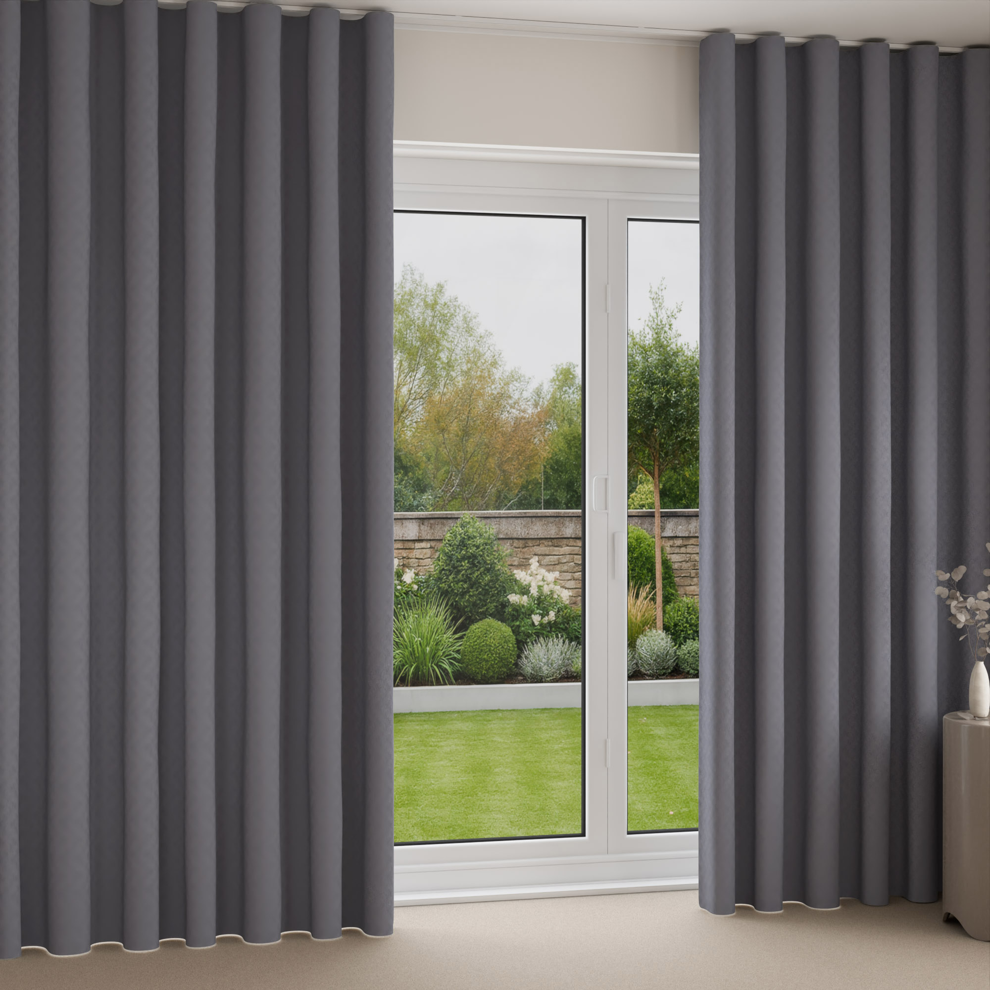 Rubens Indigo Wave Curtain
