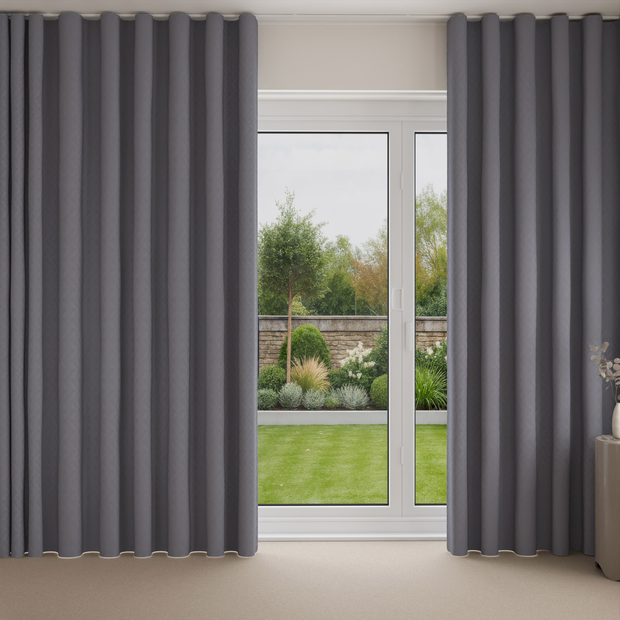 Rubens Indigo Wave Curtain - Image 3