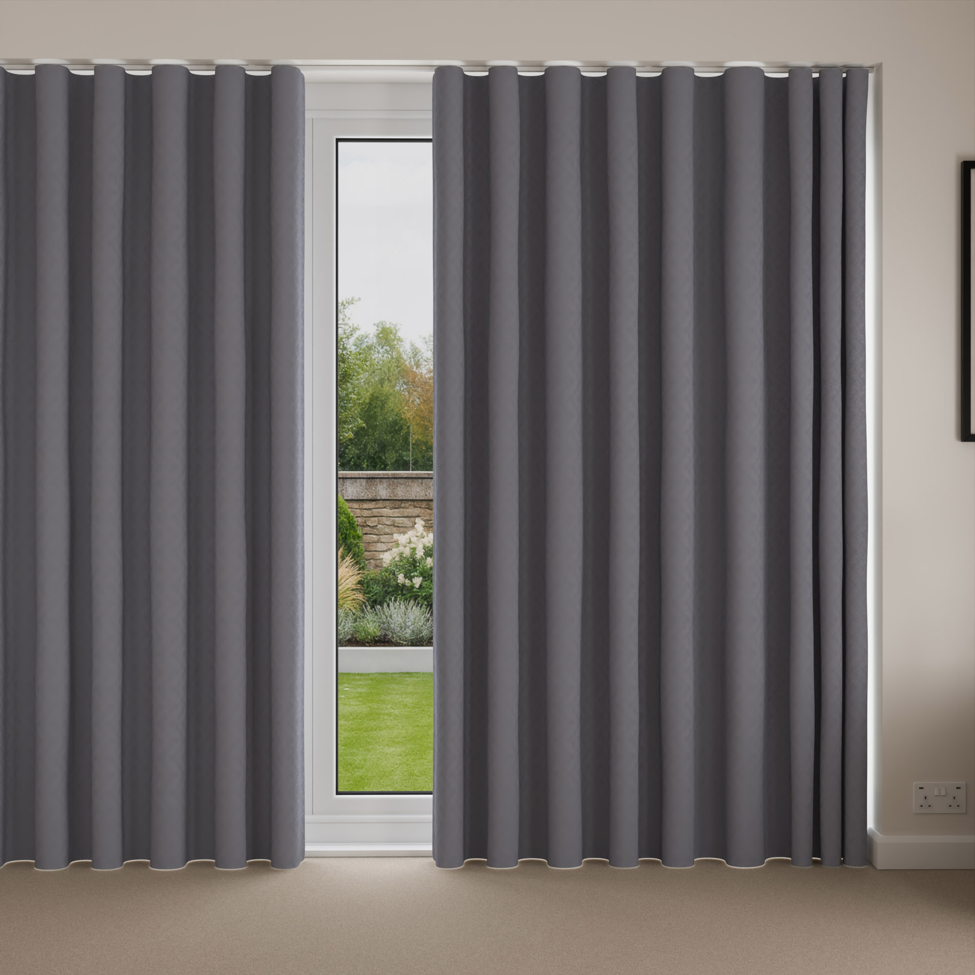 Rubens Indigo Wave Curtain - Image 4