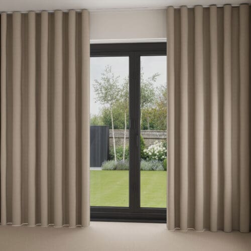 Rubens Taupe Wave Curtain