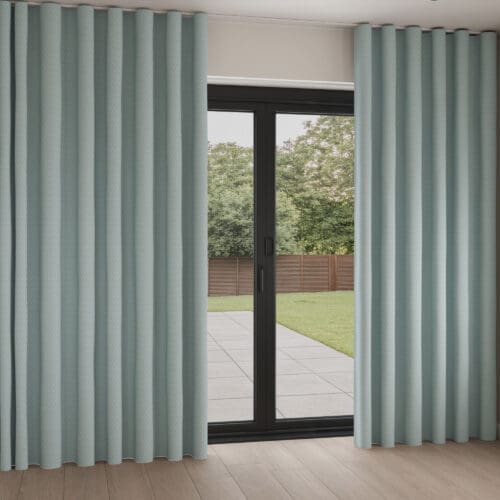 Monet Aquamarine Wave Curtain
