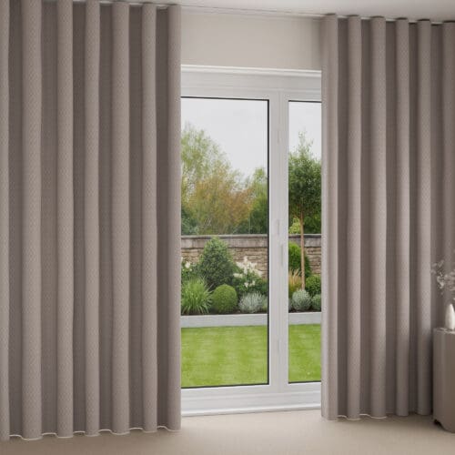 Monet Graphite Wave Curtain