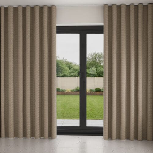 Renoir Taupe Wave Curtain