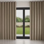 Renoir Taupe Wave Curtain