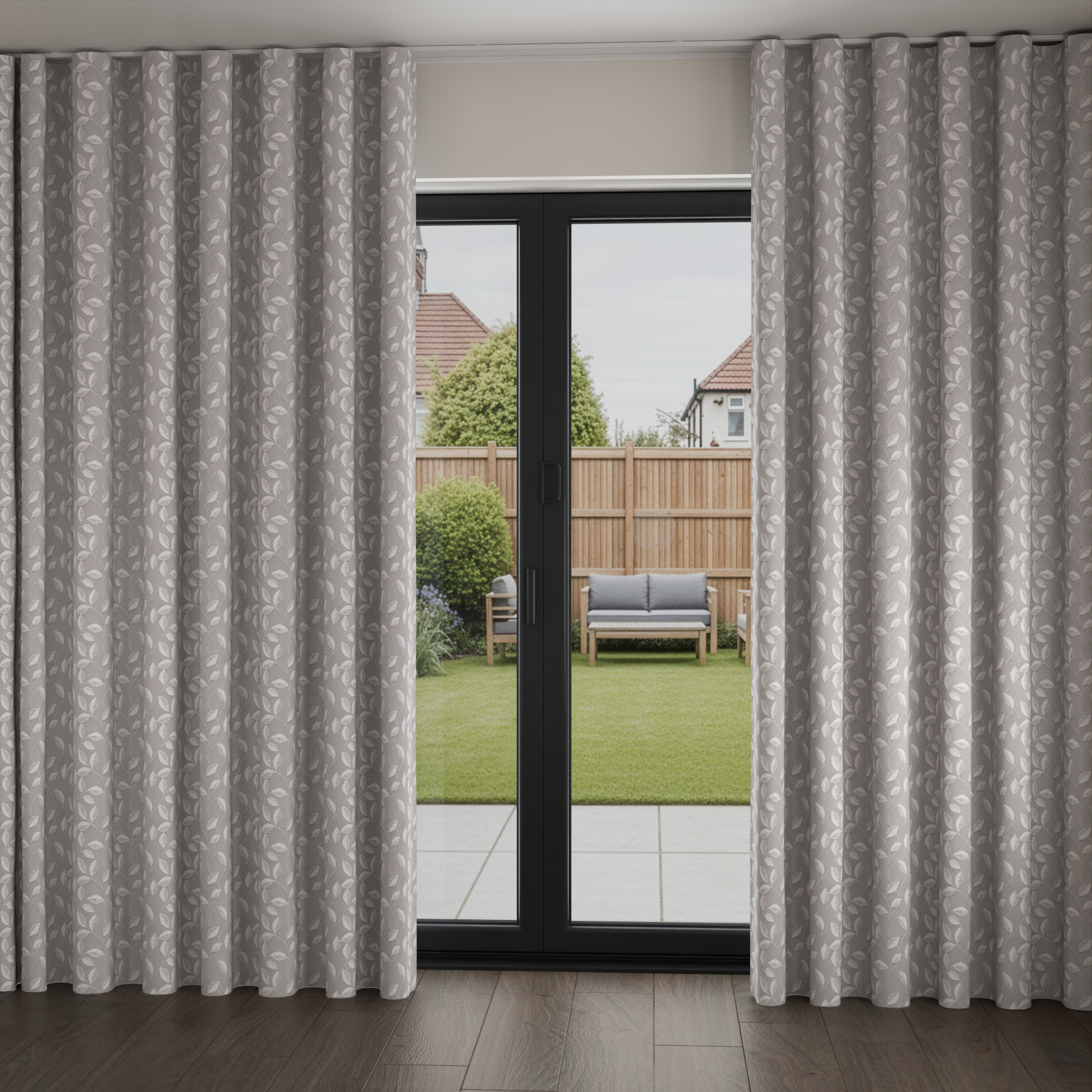 Stubbs Graphite Wave Curtain - Image 2