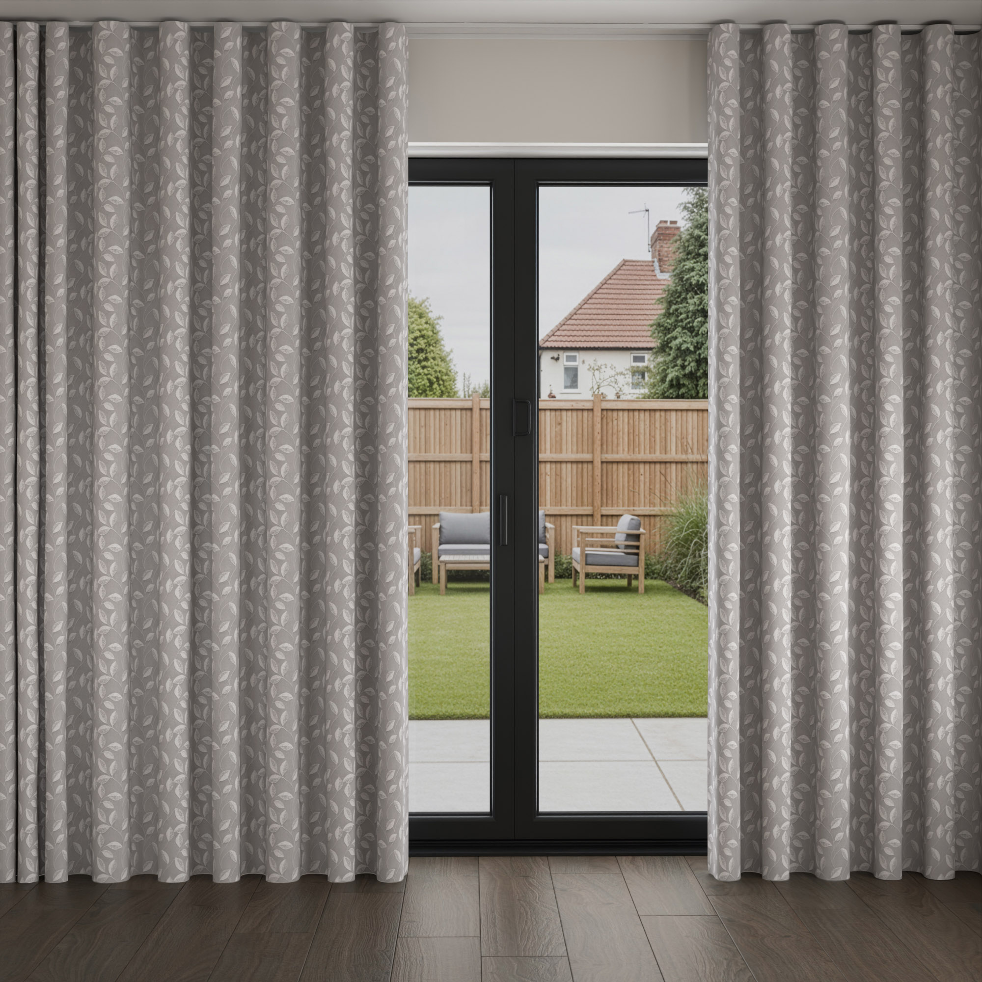 Stubbs Graphite Wave Curtain - Image 3