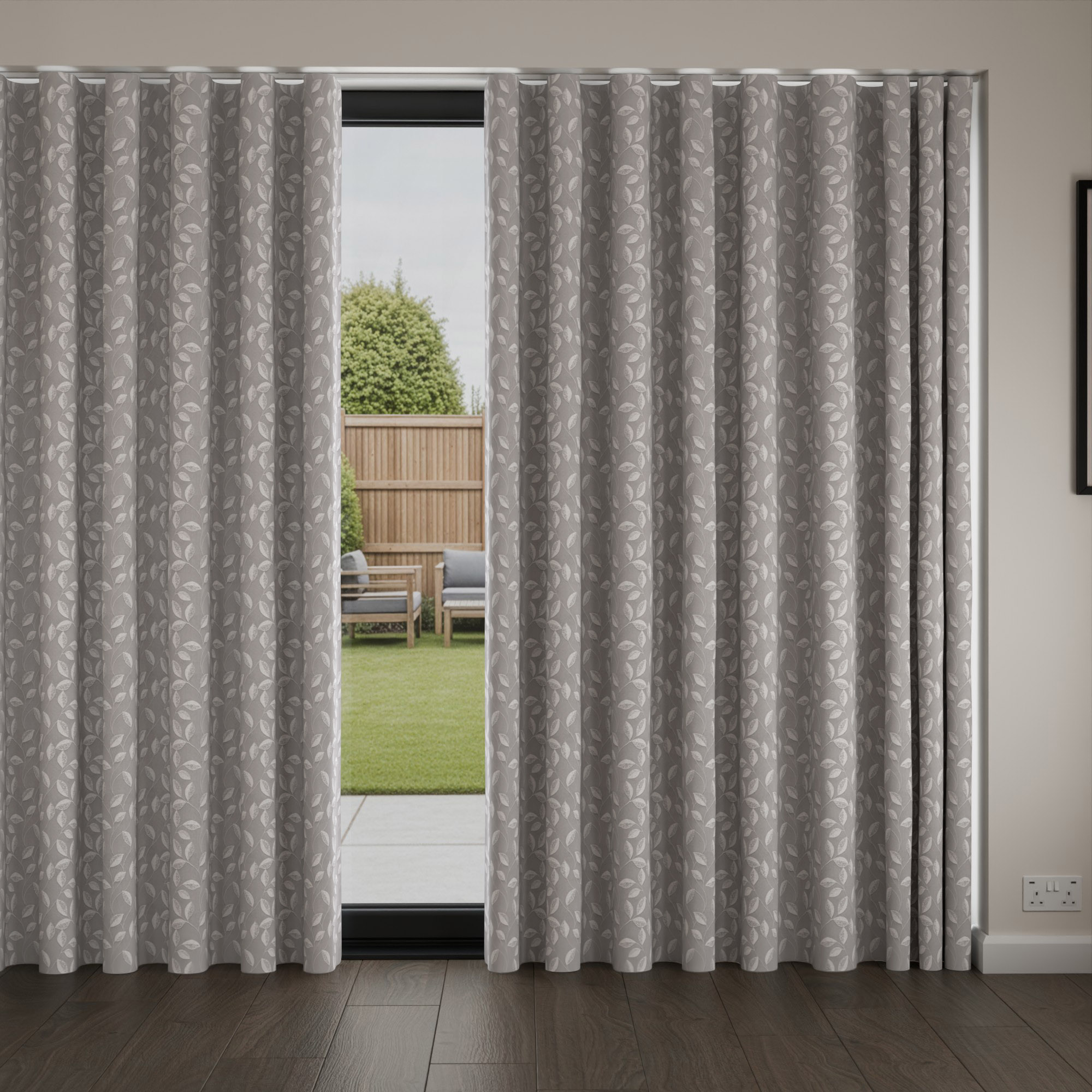 Stubbs Graphite Wave Curtain - Image 4