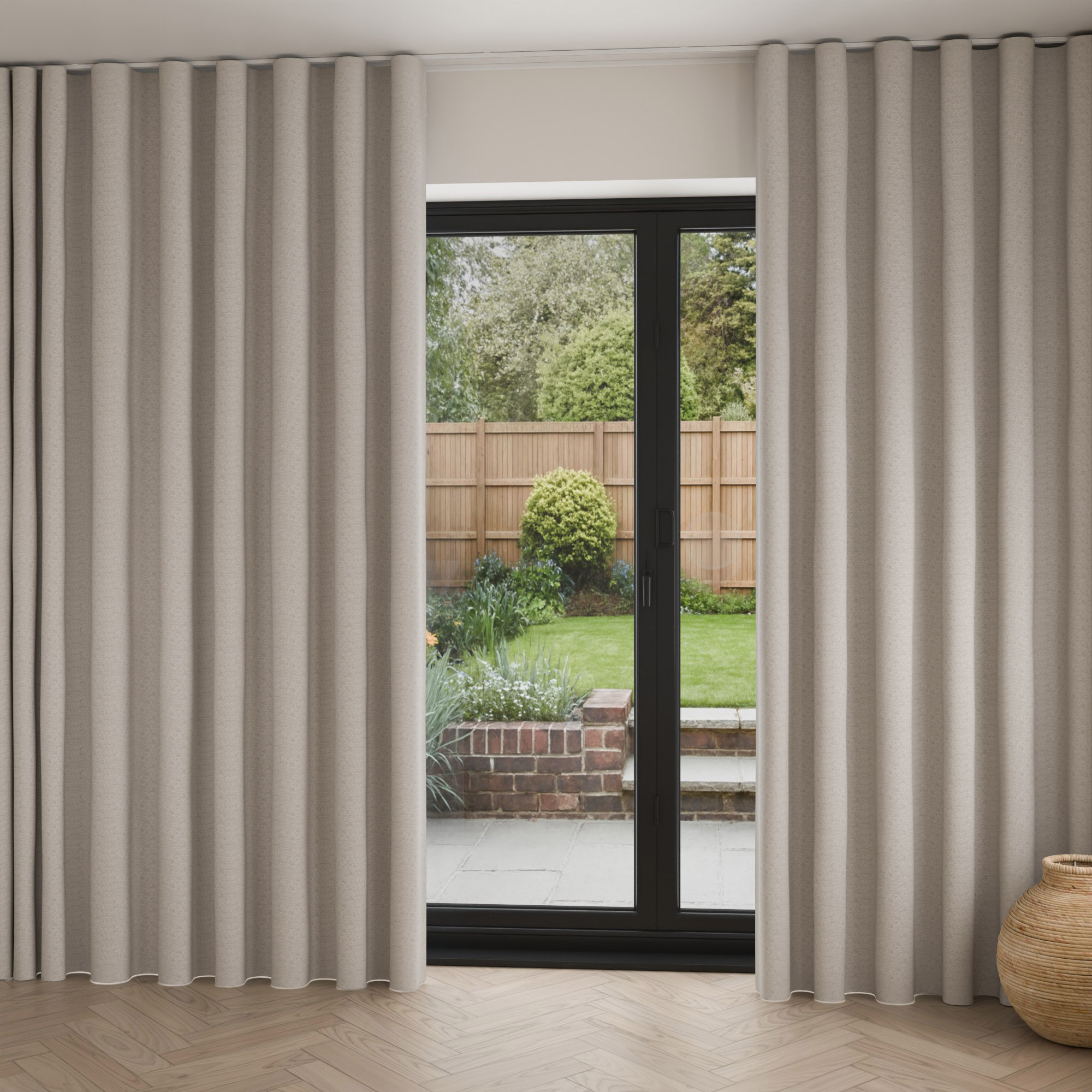 Klimt Linen Wave Curtain