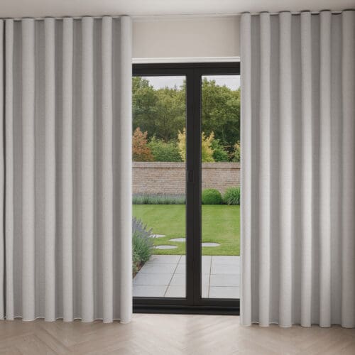 Klimt Silver Wave Curtain