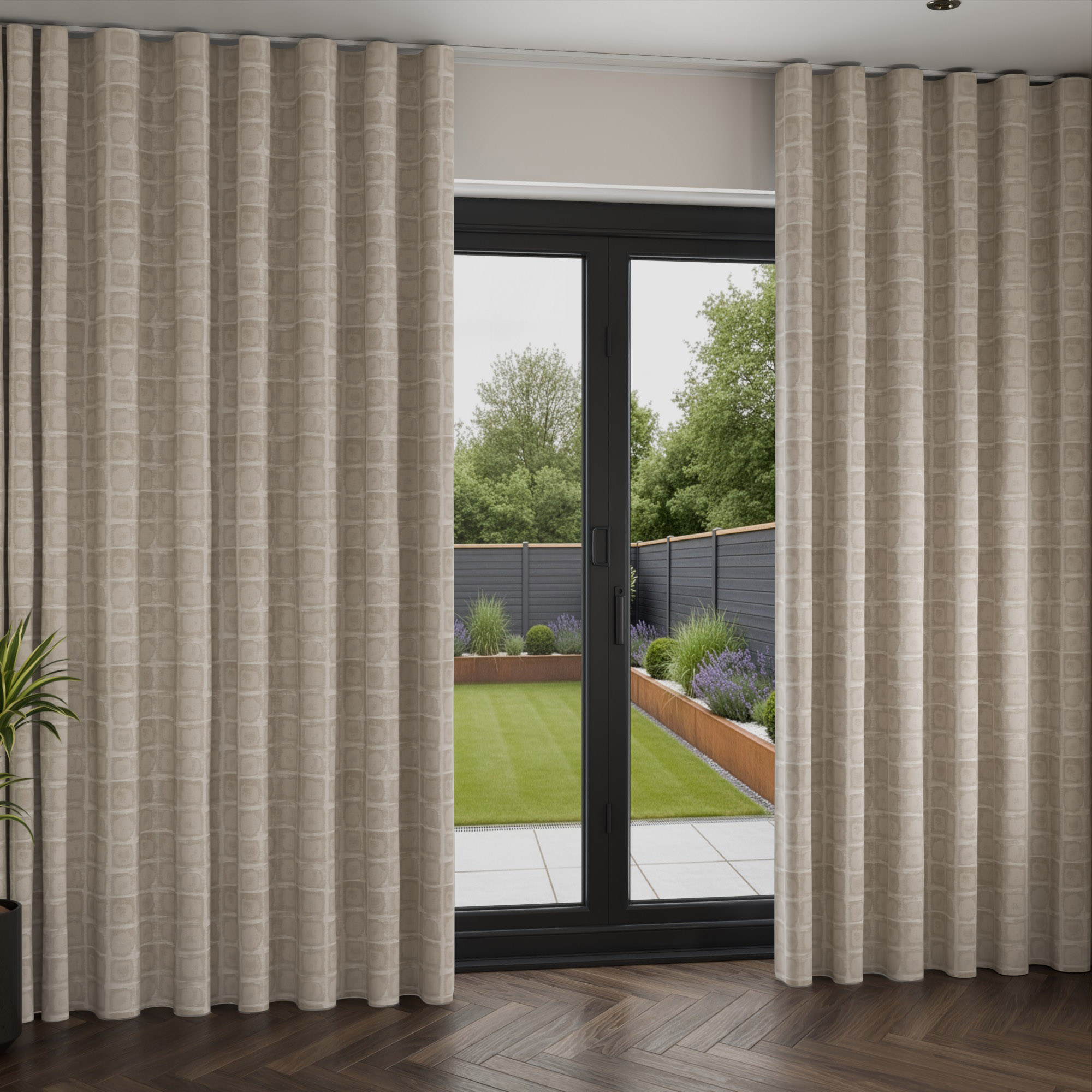 Gryon Pewter Wave Curtain - Image 2