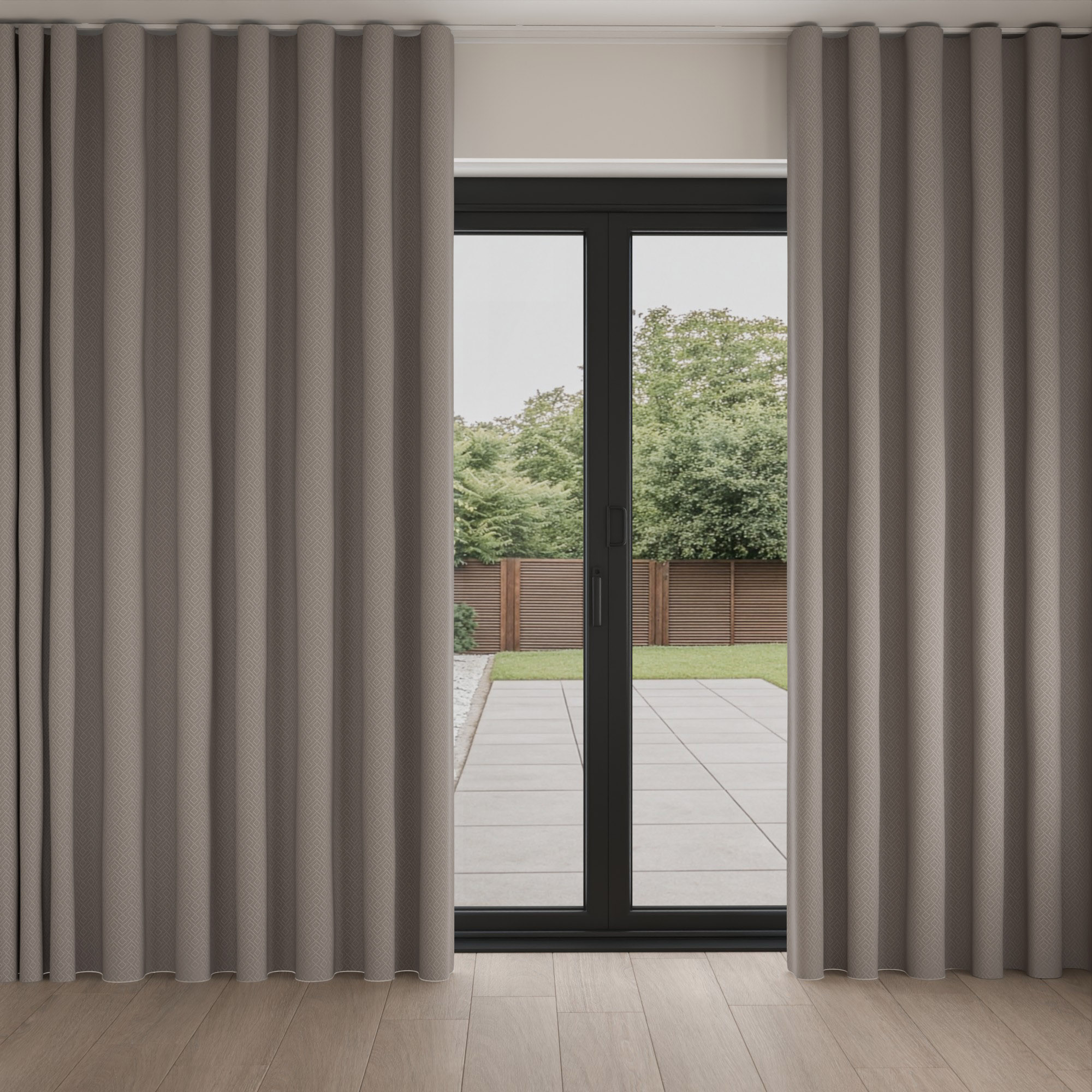 Leysin Graphite Wave Curtain - Image 3