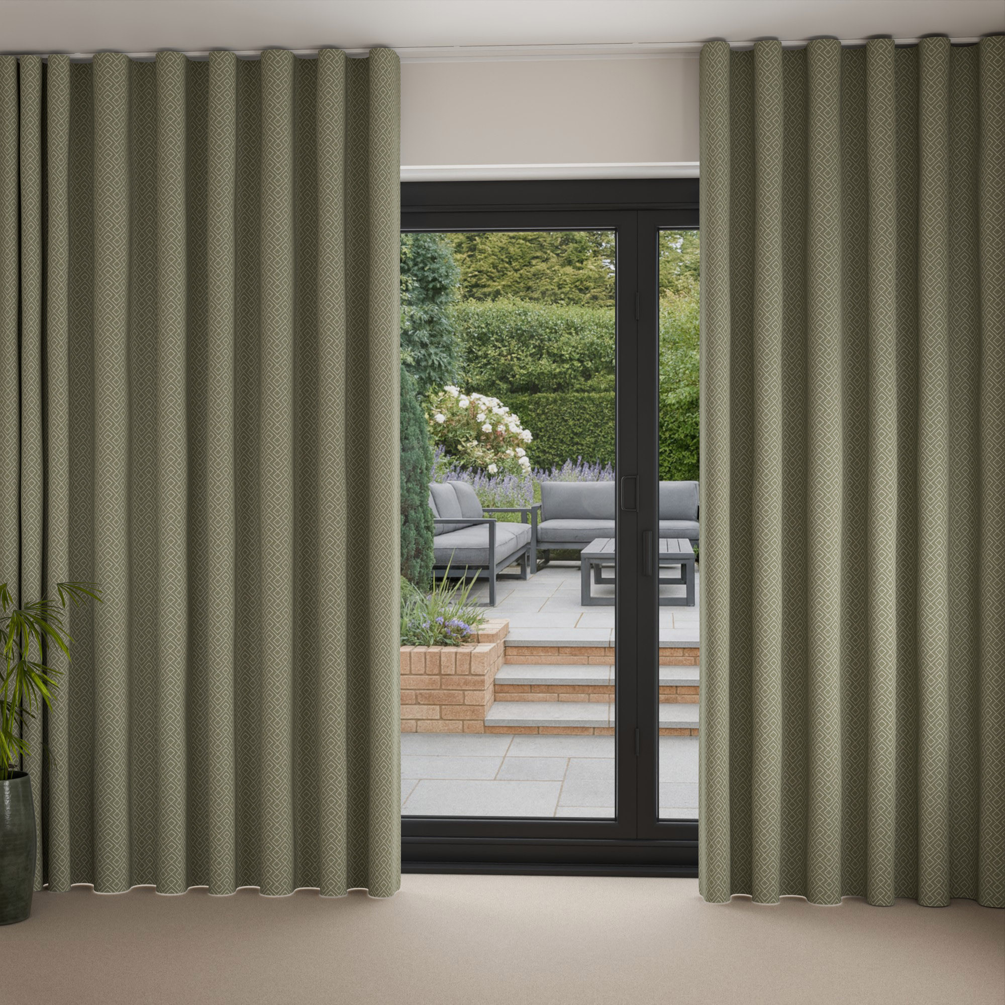 Leysin Sage Wave Curtain - Image 2