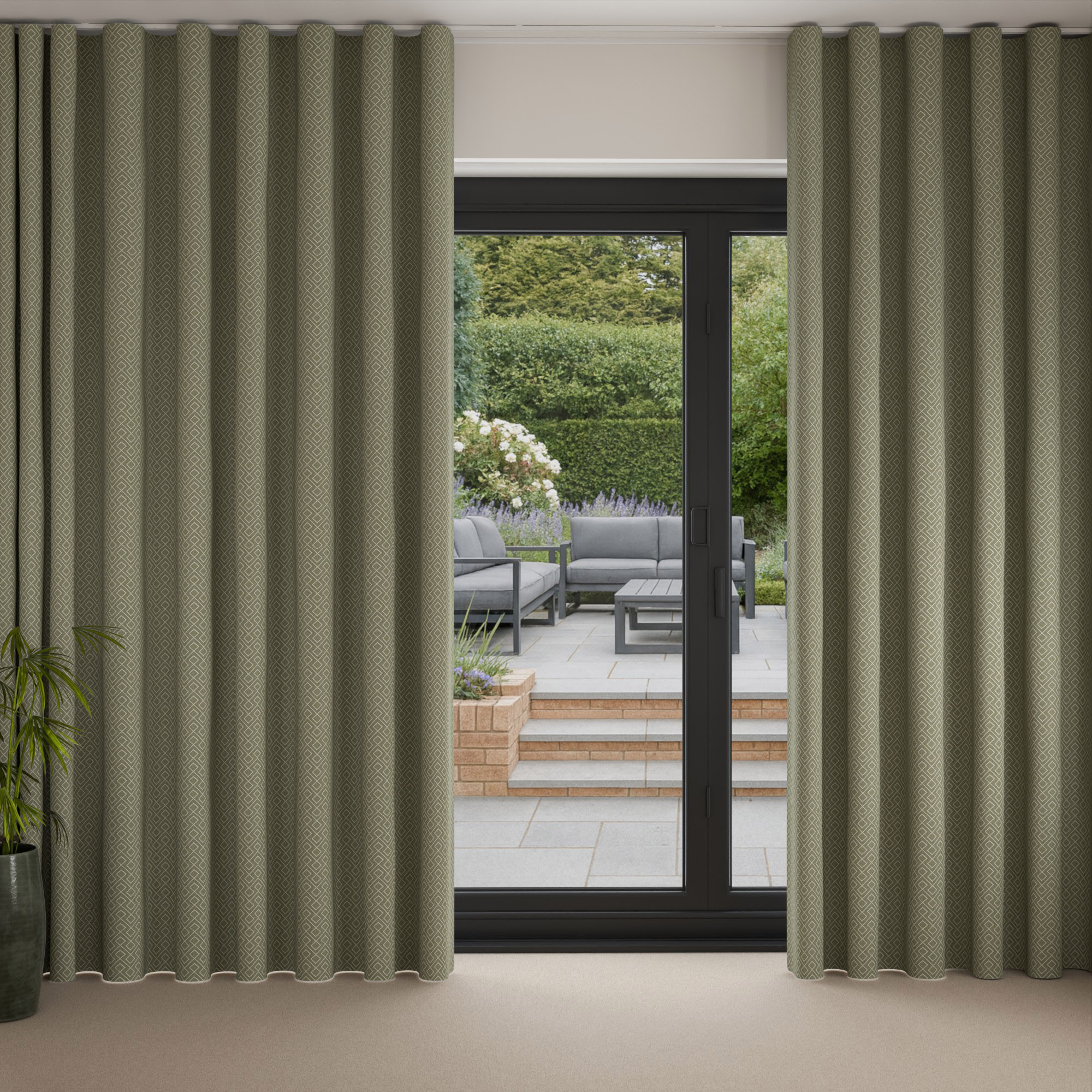 Leysin Sage Wave Curtain - Image 3