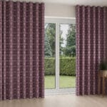 Prilly Aubergine Wave Curtain
