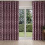 Prilly Aubergine Wave Curtain