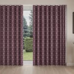 Prilly Aubergine Wave Curtain