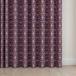 Prilly Aubergine Wave Curtain