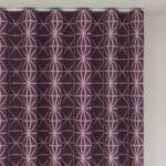Prilly Aubergine Wave Curtain