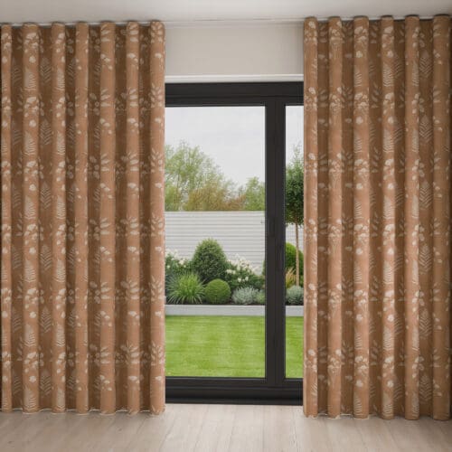 Davos Rose Gold Wave Curtain
