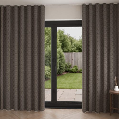 Carioca Graphite Wave Curtain
