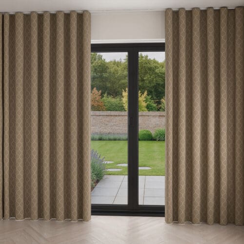 Carioca Taupe Wave Curtain