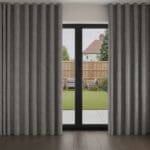 Arlo Graphite Wave Curtain