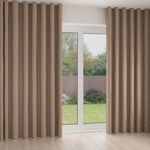 Arlo Oatmeal Wave Curtain