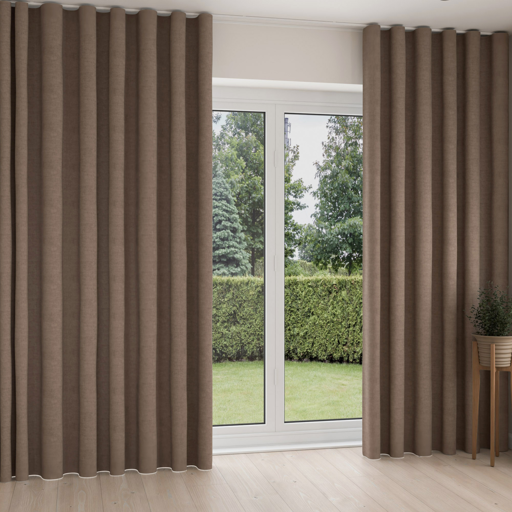 Novi Parchment Wave Curtain