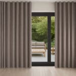 Novi Charcoal Wave Curtain