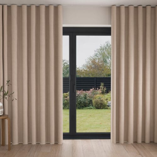 Novi Beige Wave Curtain