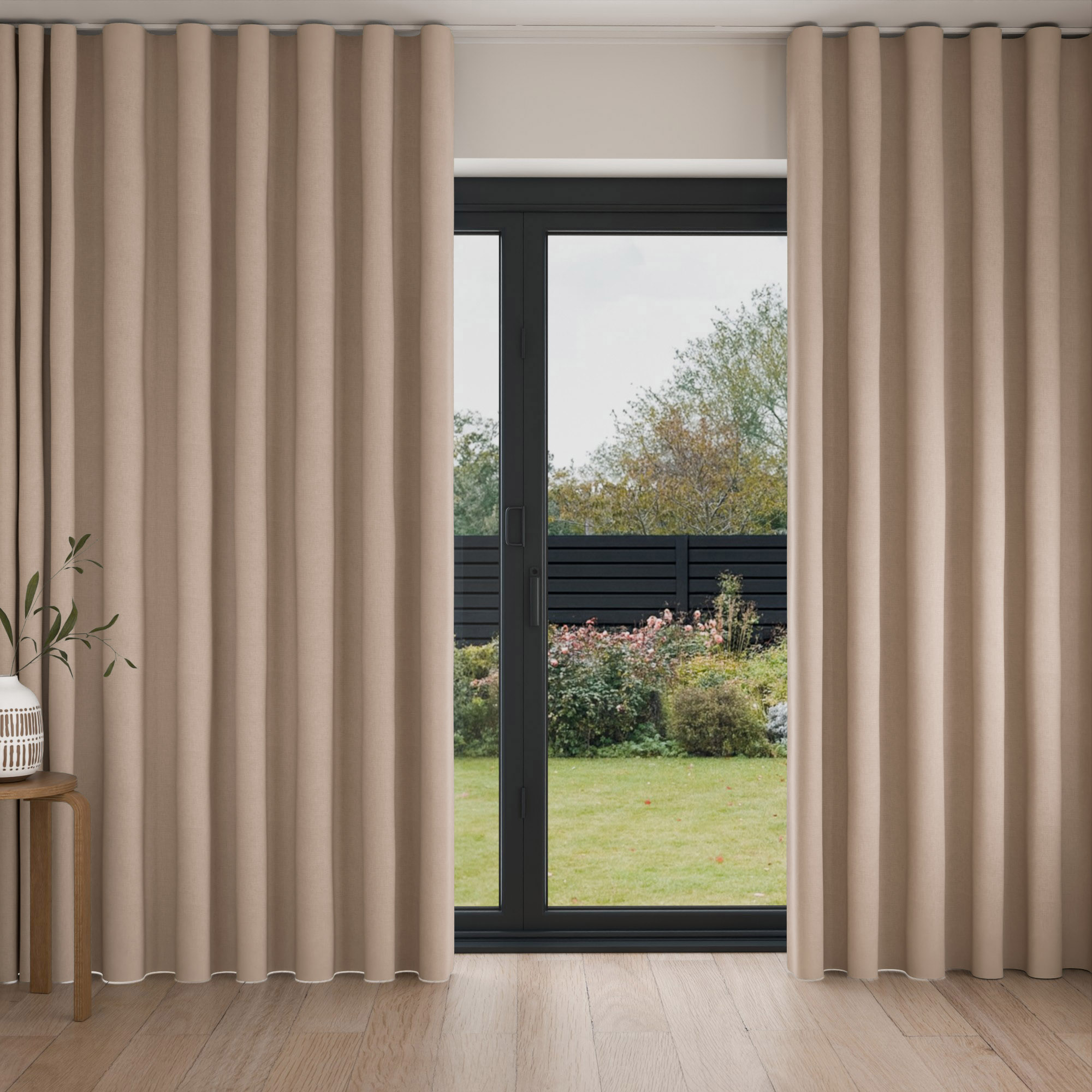 Novi Beige Wave Curtain - Image 3