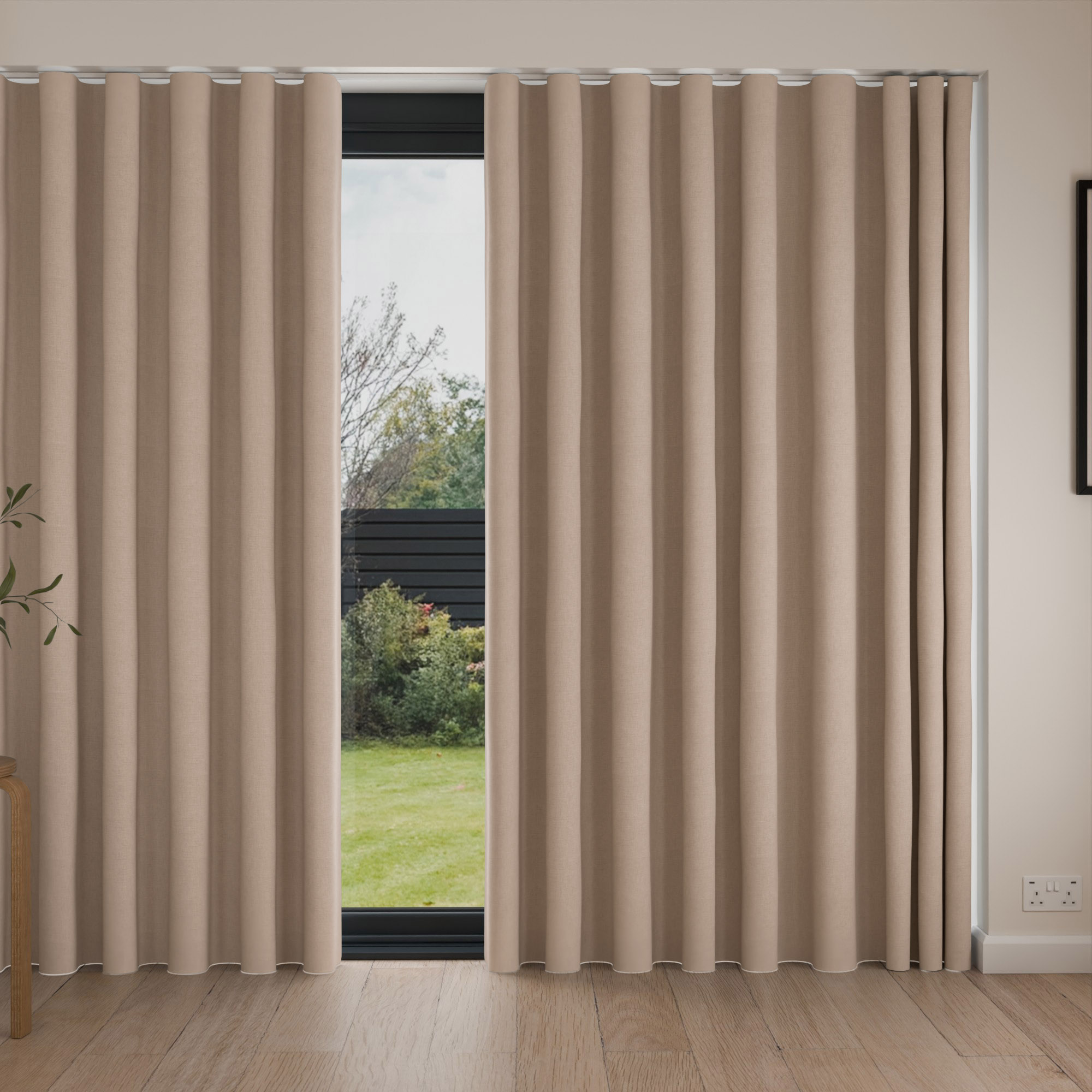 Novi Beige Wave Curtain - Image 4