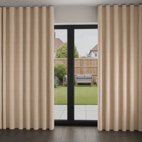 Ezra Cream Wave Curtain
