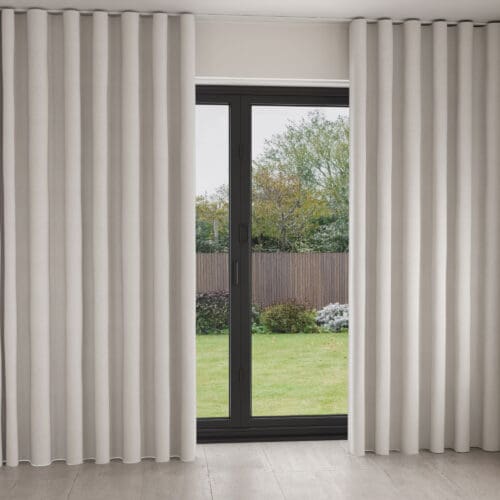 Ezra White Wave Curtain