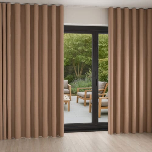 Mylo Latte Wave Curtain