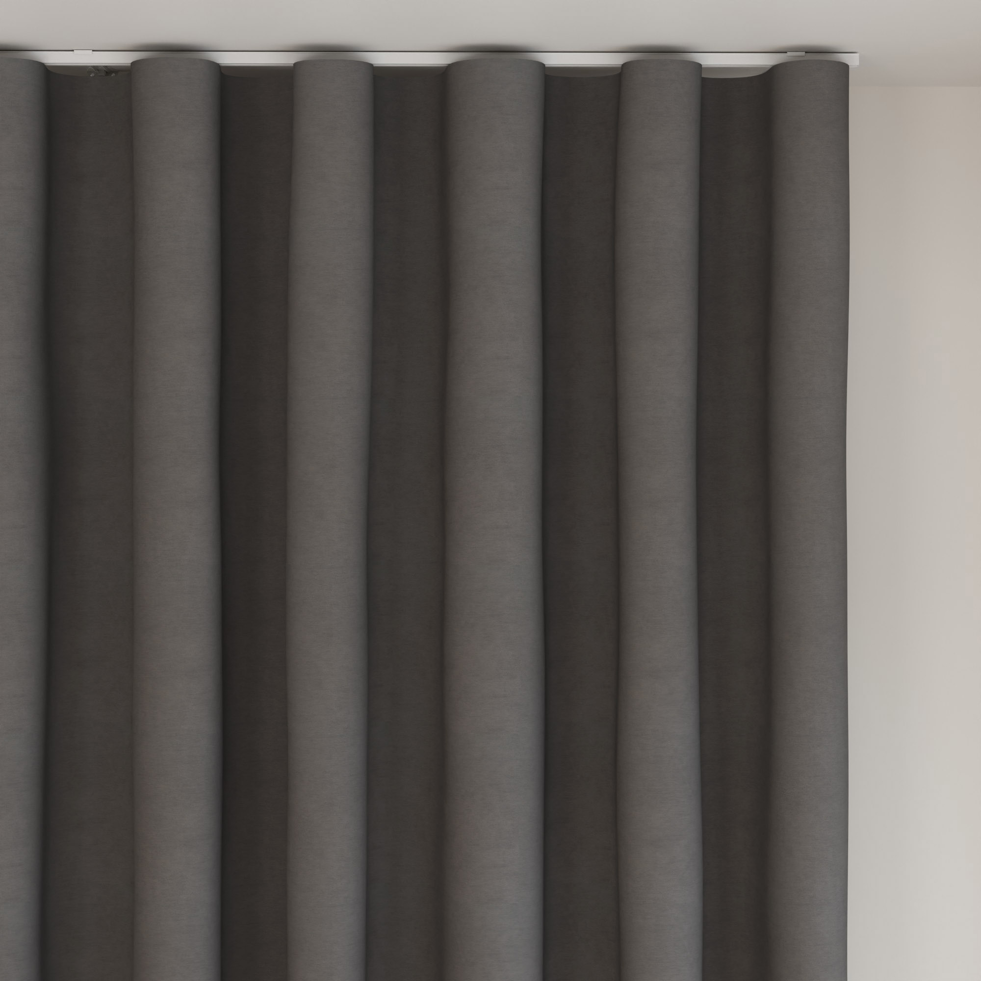 Mylo Charcoal Wave Curtain - Image 6