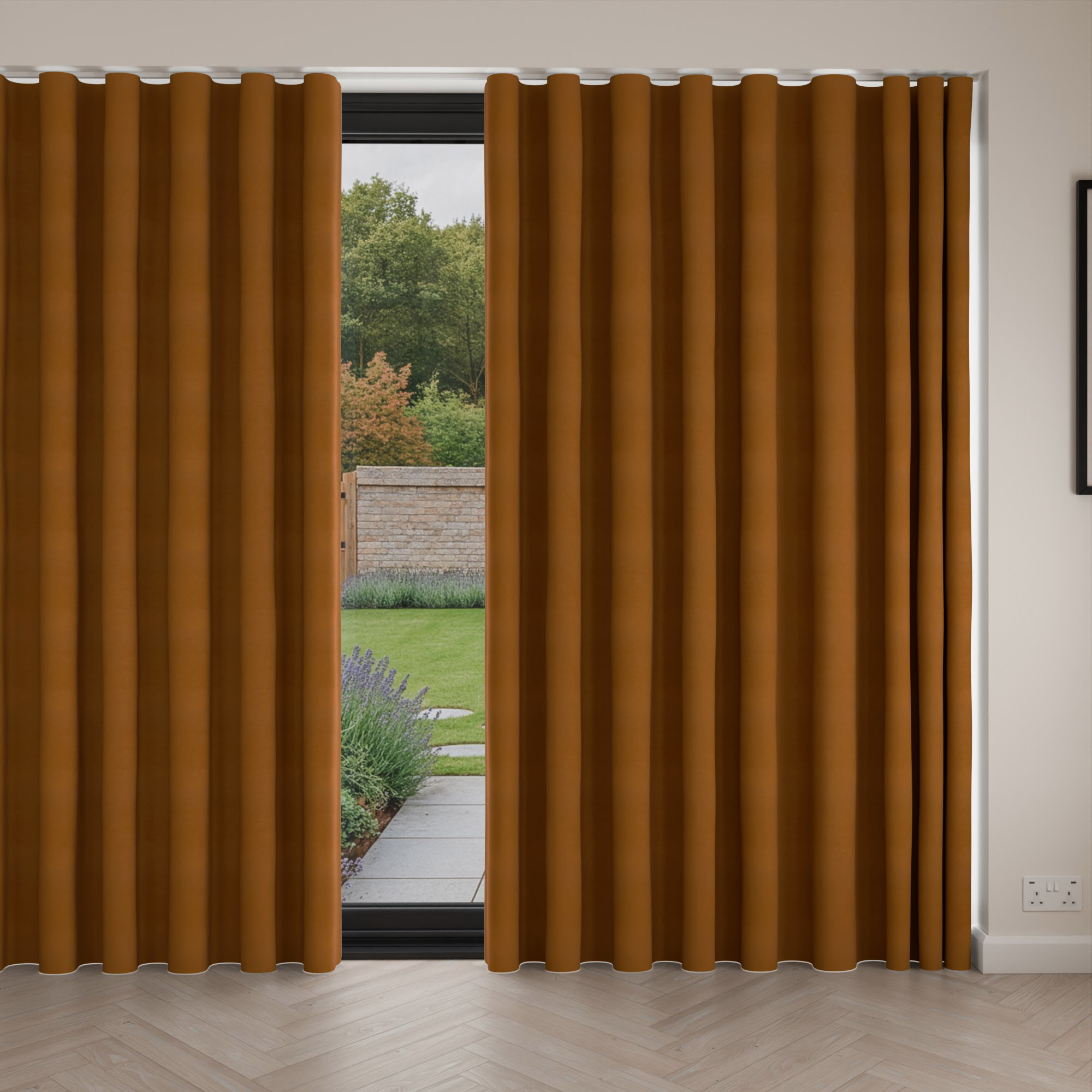 Mylo Rust Wave Curtain - Image 4