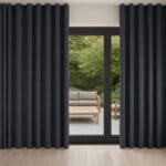 Zari Slate Wave Curtain