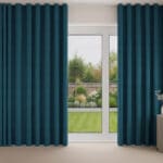Zari Peacock Wave Curtain