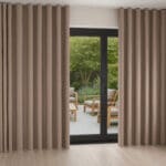 Zari Caramel Wave Curtain