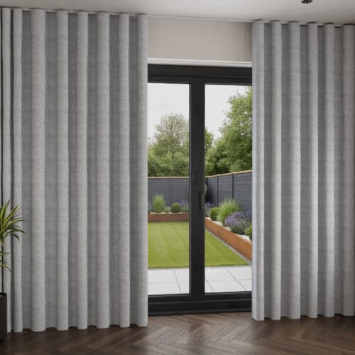 Porto Silver Wave Curtain