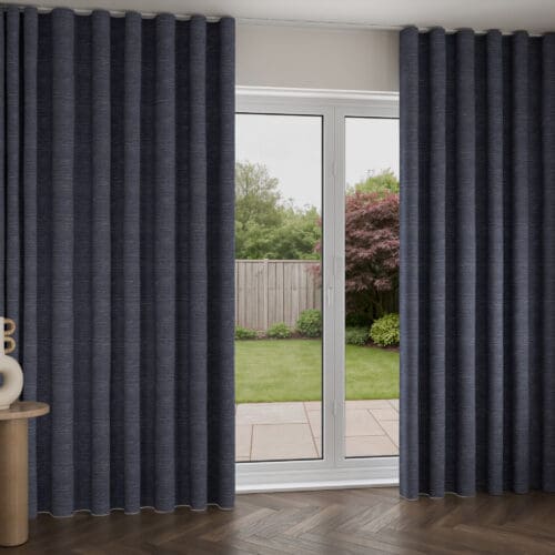 Caracas Indigo Wave Curtain