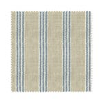 Emily Bond George Stripe Indigo Wave Curtain