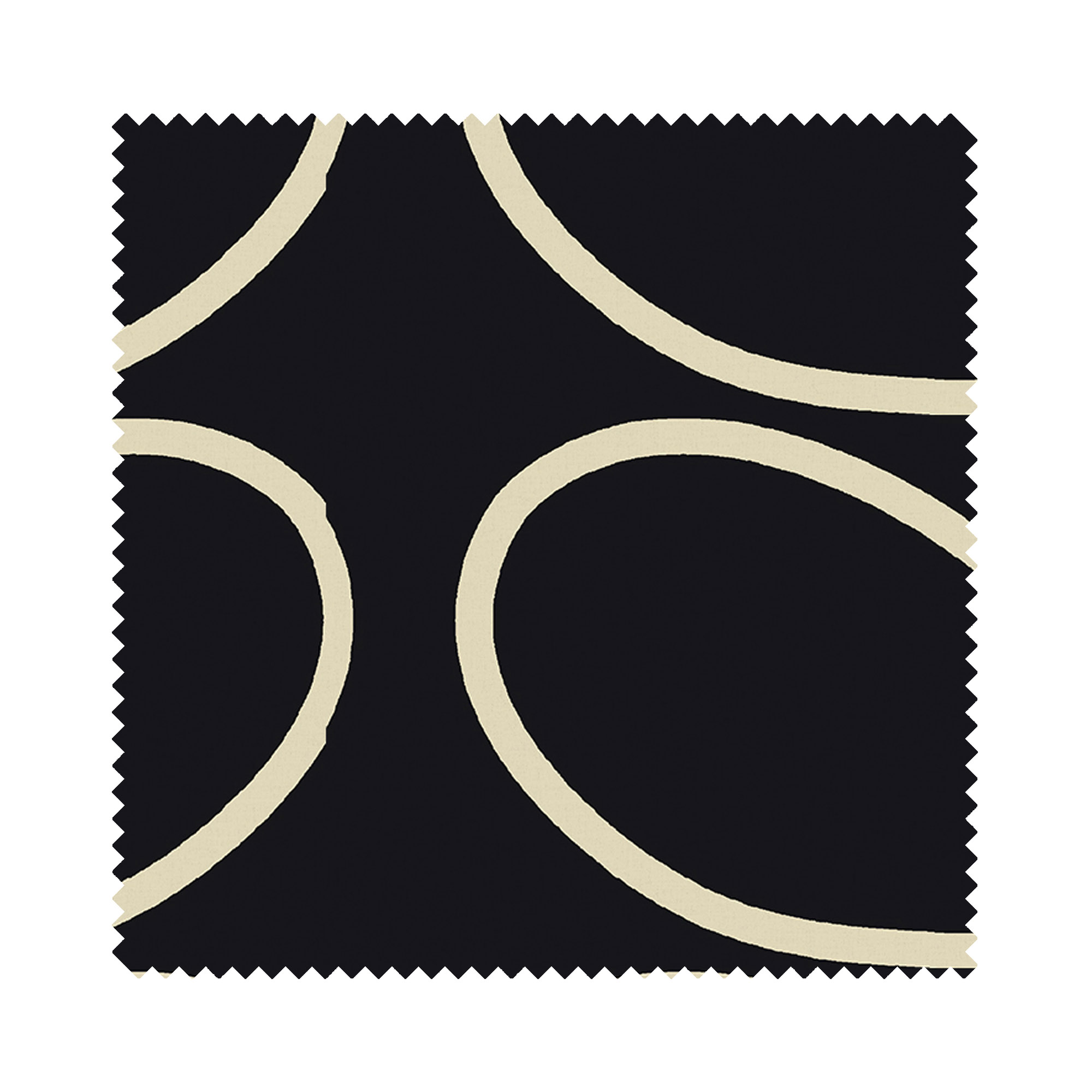Orla Kiely Jumbo Linear Stem Liquorice Wave Curtain - Image 7