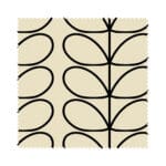 Orla Kiely Linear Stem Black Wave Curtain