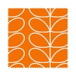 Orla Kiely Linear Stem Persimmon Wave Curtain