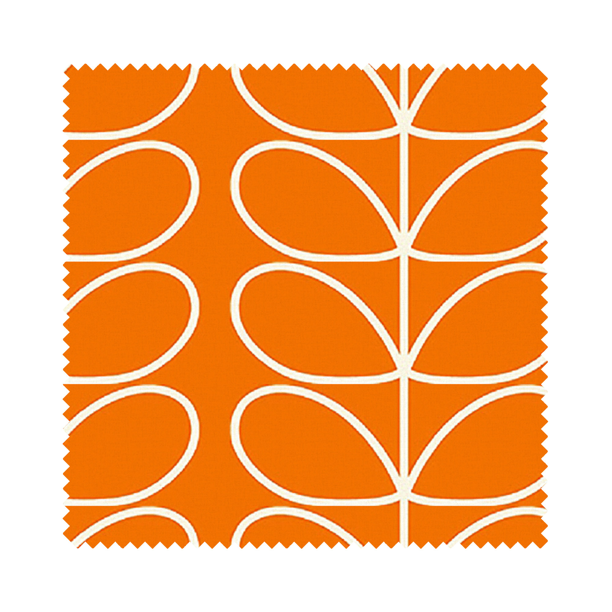 Orla Kiely Linear Stem Persimmon Wave Curtain - Image 7