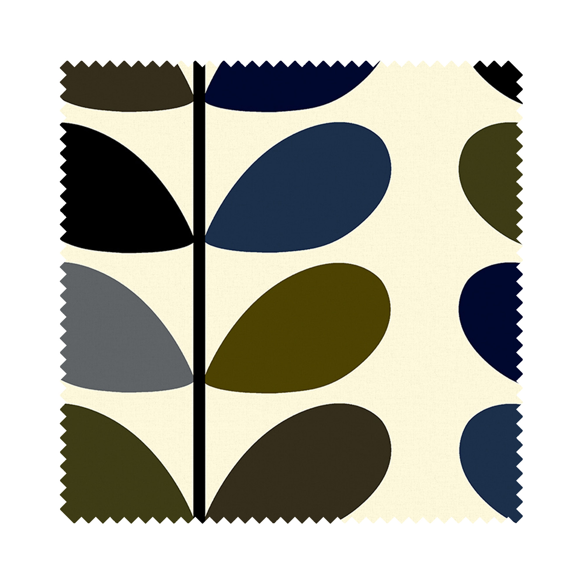 Orla Kiely Multi Stem Moss Wave Curtain - Image 7