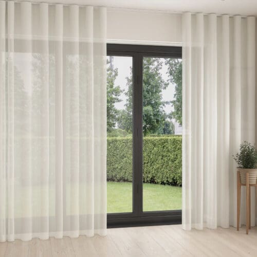 Seren Ivory Wave Curtain