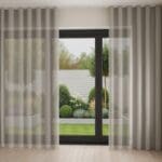 Stria Slate Wave Curtain
